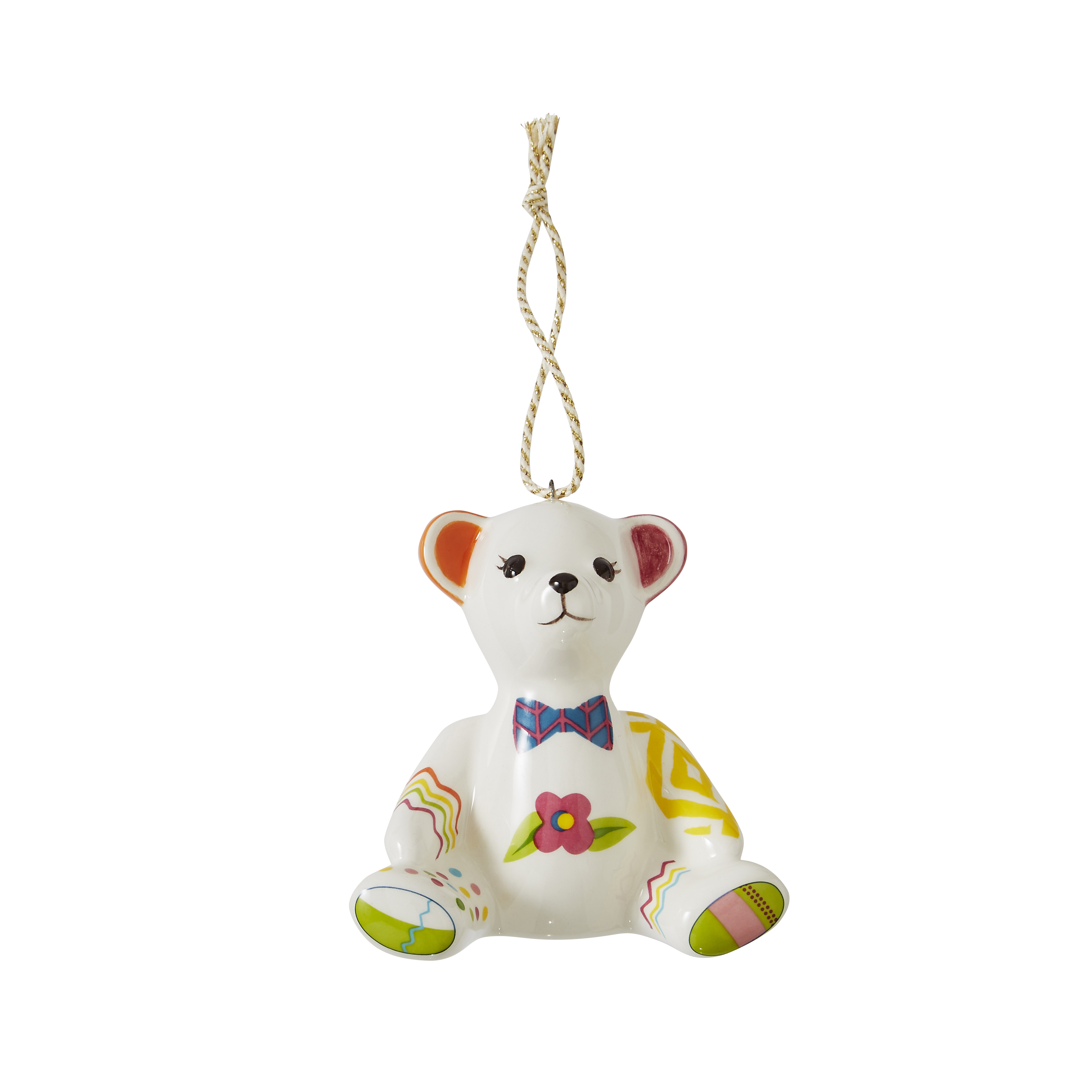 Willow Bear Patchwork Ornament image number null